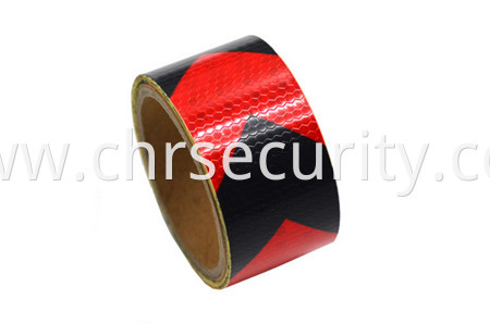 pvc reflective sheeting red with black arrow